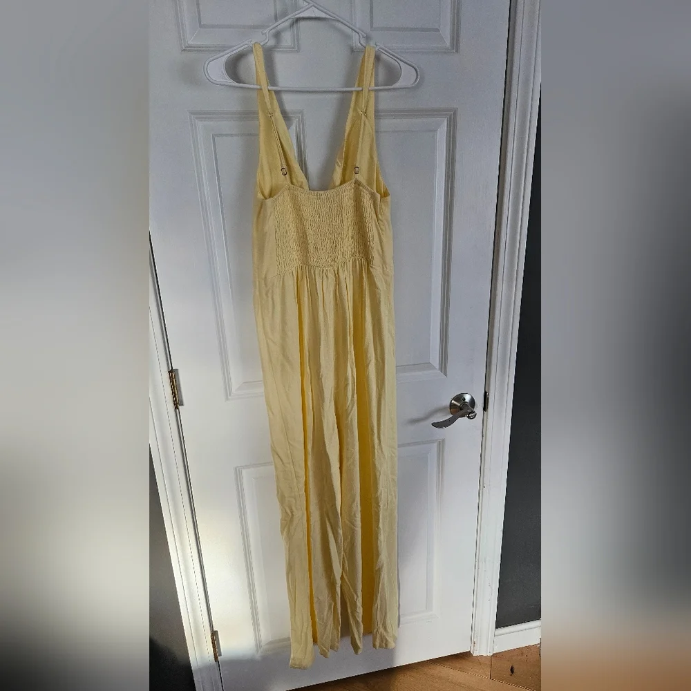 Audrey Parks X Francescas Soft Yellow Jumpsuit - Picture 2 of 7